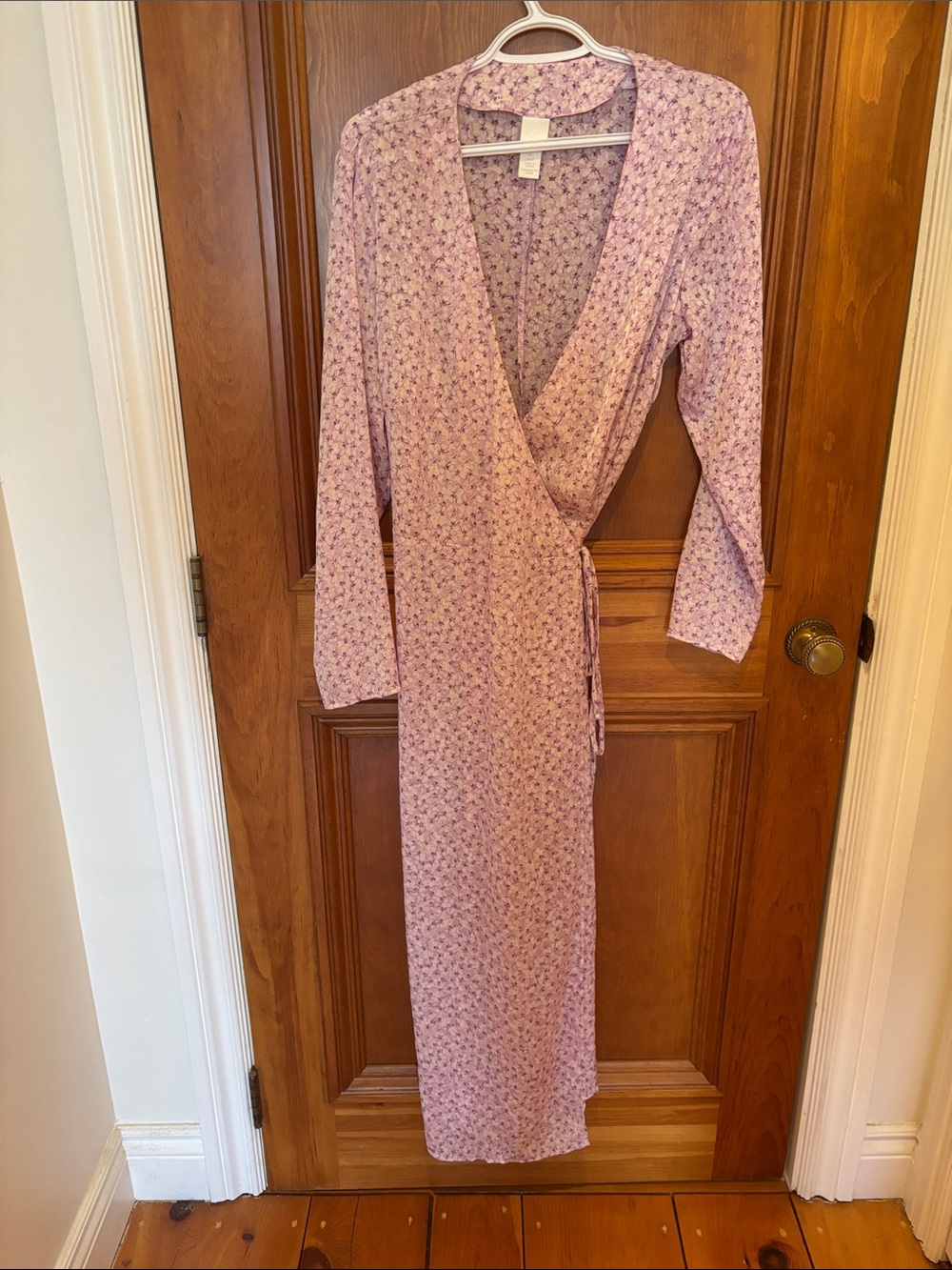 H&M Lilac Floral Wrap Dress